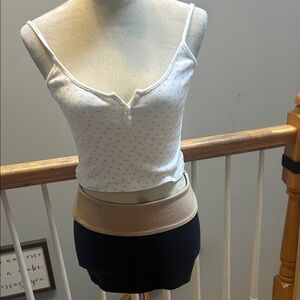 Tiger Mist Midnight Blue and Cream Dress